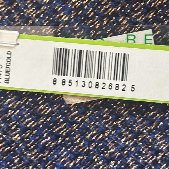 Alice + Olivia blue and gold mini skirt size 2 - Picture 5 of 5